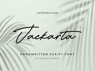 Jackarta - Handwritten Script Font display fonts handwritten handwritten script font playfull script font typeface