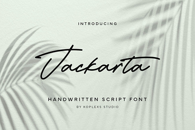 Jackarta - Handwritten Script Font display fonts handwritten handwritten script font playfull script font typeface