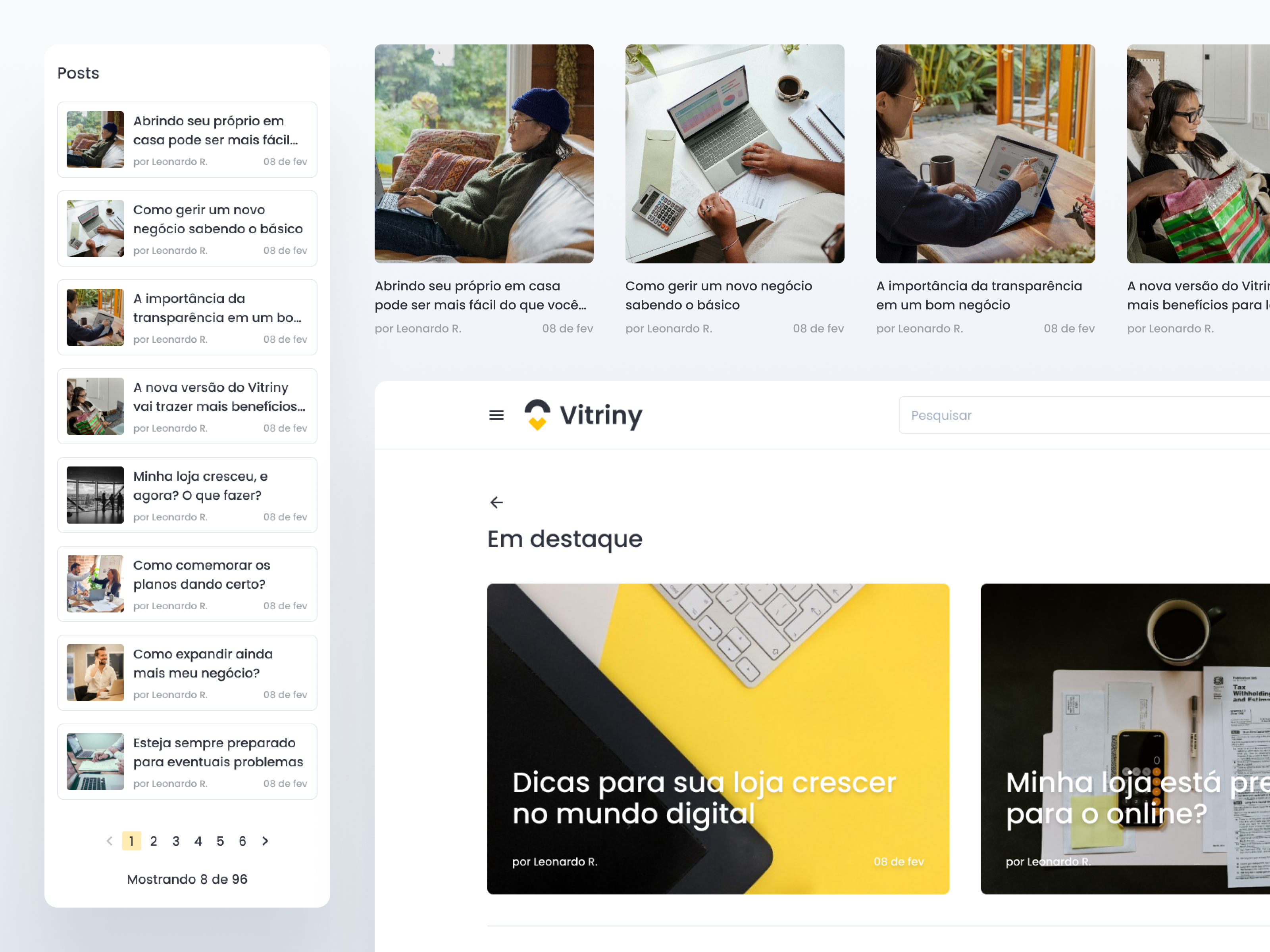 Vitriny - Blog articles blog design design desktop design e commerce mobile mobile design store store design ui ui design ux design web design yellow