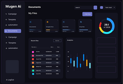 Dashboard sample design branding graphic design logo ui