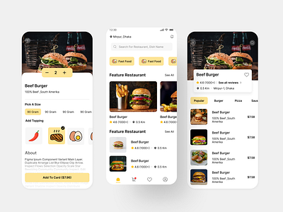 Food Order app dailey ui design design food order ui ux