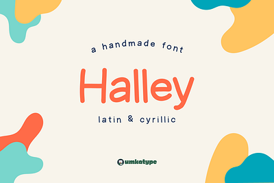 Halley - Handwritten Display Font animation font casual script childbook font creative font cute font cyrillic cyrillic script font doodle font fun font handwritten cyrillic handwritten font modern sans serif multilingual russian simple script