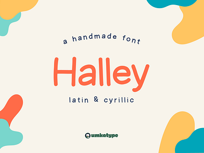 Halley - Handwritten Display Font animation font casual script childbook font creative font cute font cyrillic cyrillic script font doodle font fun font handwritten cyrillic handwritten font modern sans serif multilingual russian simple script