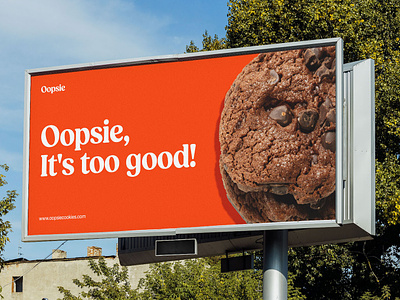 hae x Oopsie Branding (01) billboard brand identity branding cookies food branding graphic design hae hae design motion graphics ooh poster