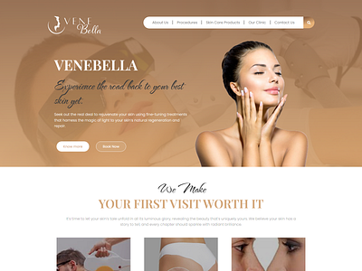 WEB DESIGN FOR BEAUTY AND HEALTH WEBSITE 3d animation branding graphic design logo motion graphics ui ux