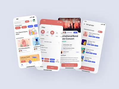 Find friends and create hangout plans accessible design app app design color pallet colour pallete event booking event managment graphic design logo social social app ui user interface ux website