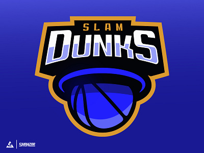 Slam Dunk Hoop Basketball logo basketball logo branding design esportslogo graphic design illustration illustrator logo slum dunk logo sports logo ui ux vector