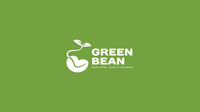 Coffee Shop | Logo bean coffee coffee shop graphic design green icon illustration leaf logo minimalist modern organic symbol vector
