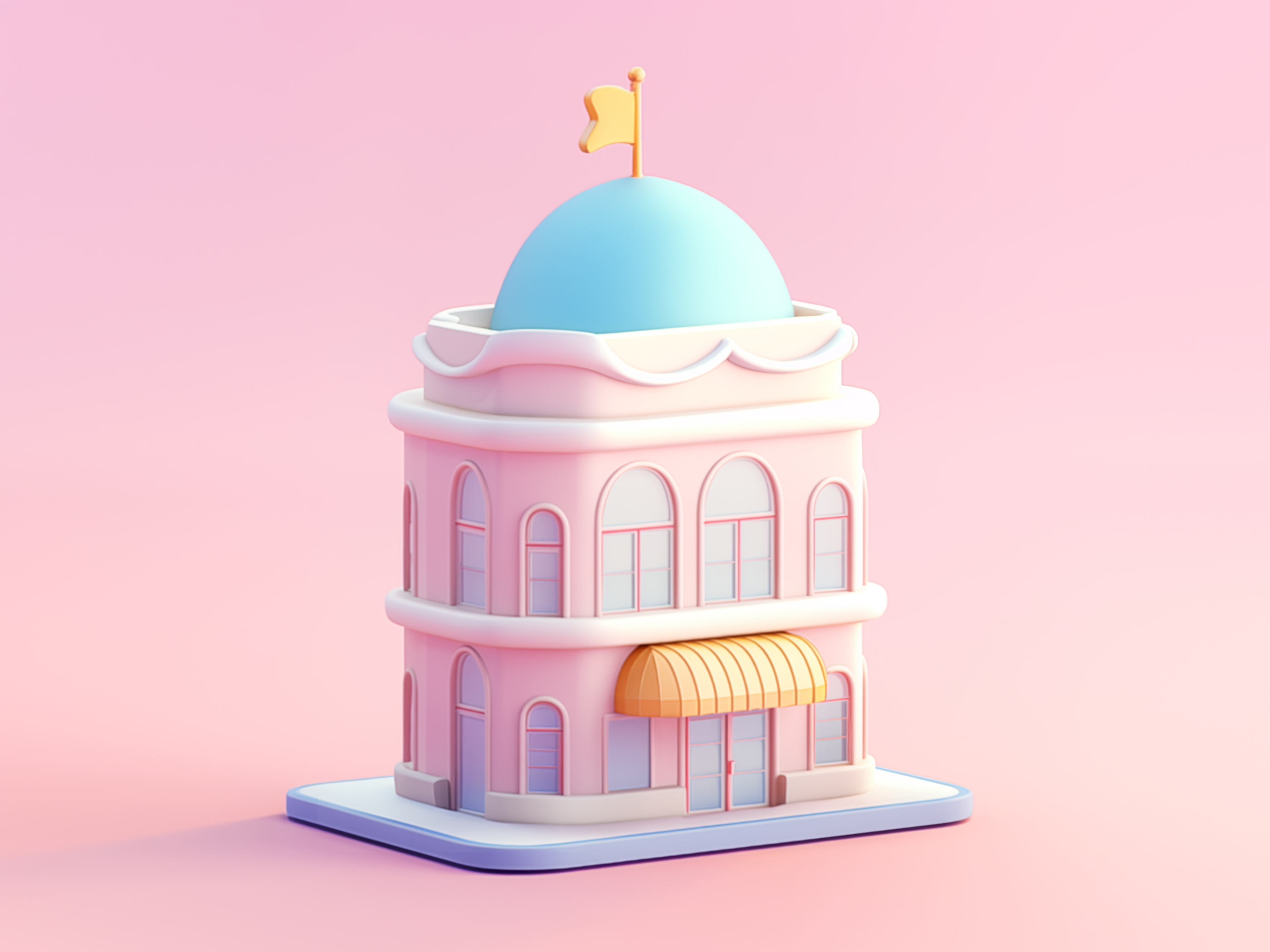 Example of 3D Custom Cartoon Apartment