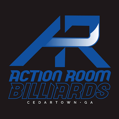 Action Room Billiards Logo branding design graphic design logo