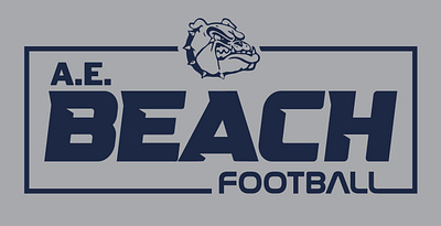A.E. Beach Highschool Football Mark advertising apparel brand branding design graphic design logo vector