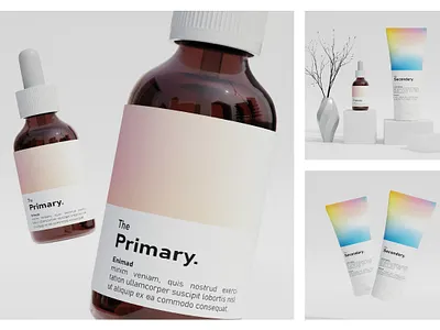 Minimal and Elegant Cosmetics Packaging Design 3d render design beauty packaging cosmetics packaging cosmetics tube designer minimal cosmetics label minimal label design packaging mockup serum label serum mockup skincare label skincare packaging tube design