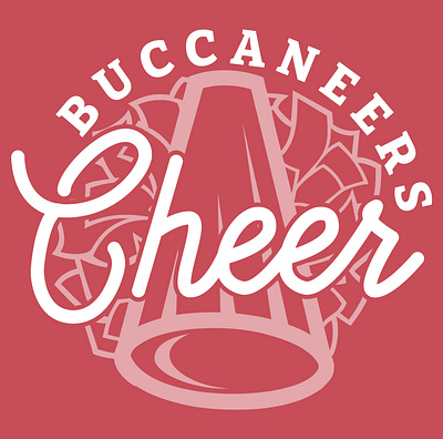 AHS Buccaneers Pom Cheer Mark advertising apparel brand branding design graphic design logo vector