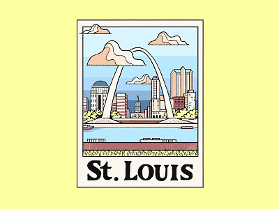 St. Louis Menottees Sticker illustration lettering merch design skitchism t shirt typography