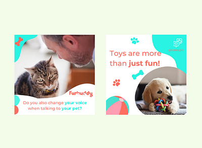 Social Media Design | AI Chat for Pets agency design branding design design agency feed designs illustration social media social media design