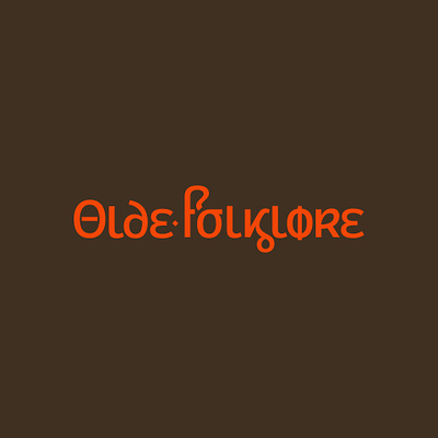 Greek Folk lettering logo typography