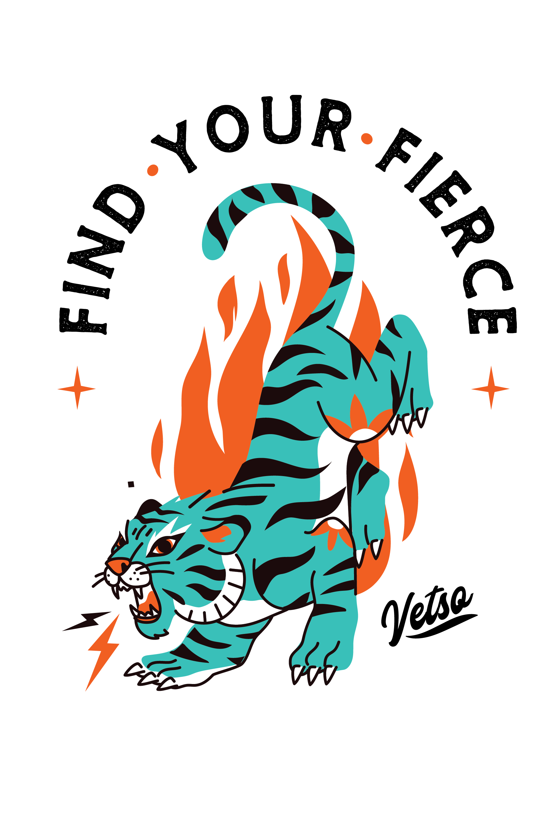 Tiger design for merch cat costarica ill illustration nature tattoo tiger tshirt