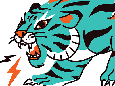 Tiger design for merch cat costarica ill illustration nature tattoo tiger tshirt
