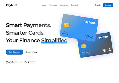 Fintech Company Website 3d animation graphic design logo motion graphics ui