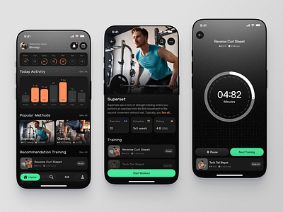 Fitnessku - Workout App design exercise fitness fitness mobile fitness mobile app gym gym mobile gym mobile app healthy mobile mobile app mobile design planner sport tracker training ui work out app workout workout app