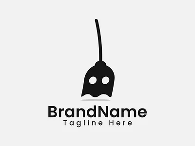 Concept " BLOOM + GHOST " Logo Design bloom brand identity clean company ghost logo design logotype minimalist mistery modern