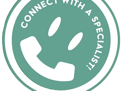 Connect & Smile branding button design logo ui ux