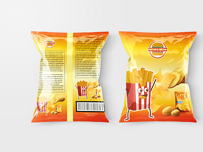 Chips Package Design. branding chips design graphic design illustration lavel laveldesign logo package pouch product social media poster design ui ux vector