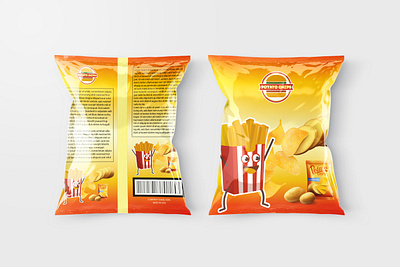 Chips Package Design. branding chips design graphic design illustration lavel laveldesign logo package pouch product social media poster design ui ux vector