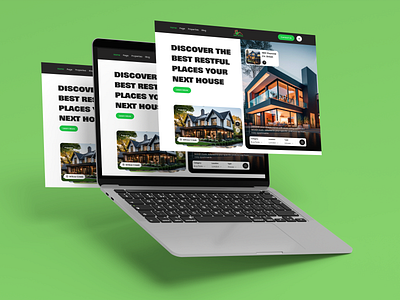 Real Ested Website agent apartment deram house hero areya hero saction home house landing page modern property real estate website real ested trand ui ux website