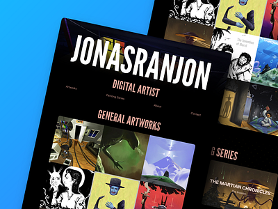 JONASRANJON: Digital artist portfolio art framer portfolio web website