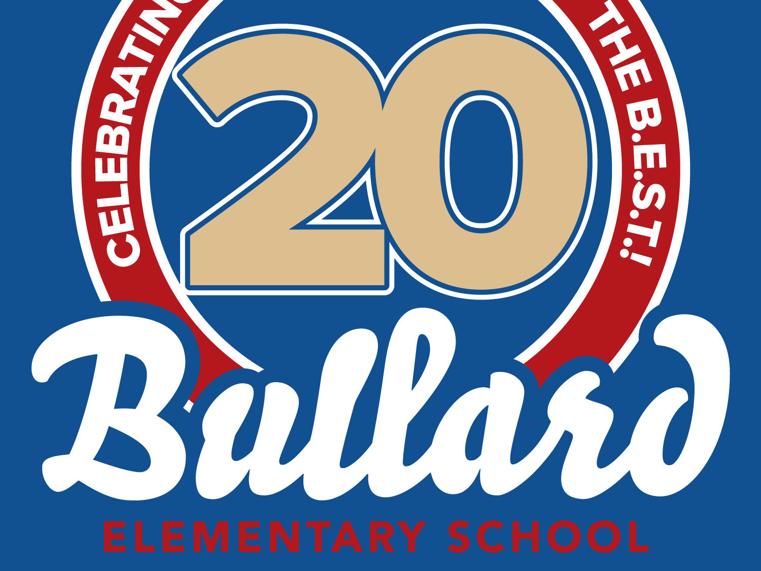 Bullard Elementary 20th Anniversary Mark by Mitchell Payne on Dribbble