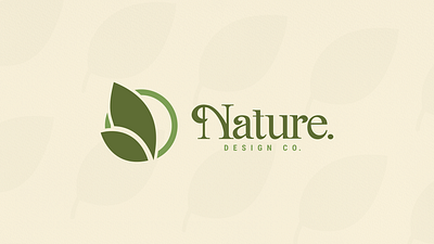 "Nature Design Co." - Branding exersise branding logo nature typography