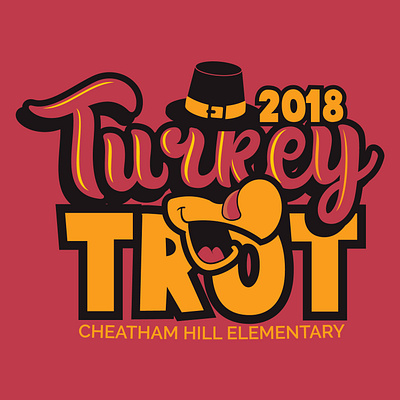 Cheatham Hill Elementary Turkey Trot 2018 advertising apparel branding design graphic design logo vector