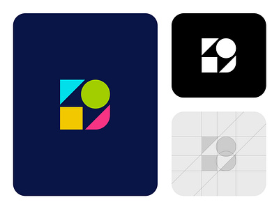 Geometrical d abstract brand branding d design elegant graphic design illustration letter logo logo design logo designer logotype mark minimalism minimalistic modern sign