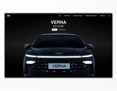 A Verna Car Web Design car web design figma web design