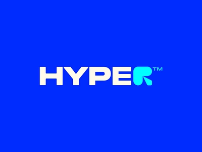 Hyper; Logo design concepts for a fintech company. banking blue brand design cyan defi designer financial letter icon letter r logo designer logotype money saas logo tech tech startup wordmark