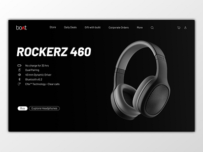 A boat headphone web design boat web design boat website headphone web banner headphone website headphone website design headphone website ui web design