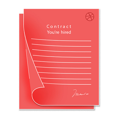 Contract contract graphic design photoshop