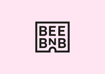 BeeBnB brand identity bee branding logo