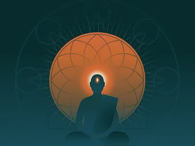 epiphany branding calm graphic design illustration meditation peace thirdeye