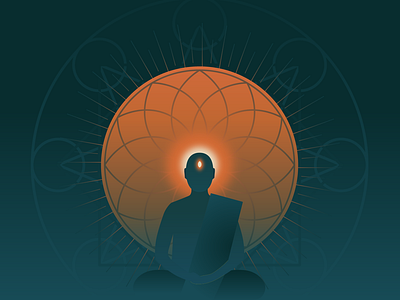 epiphany branding calm graphic design illustration meditation peace thirdeye