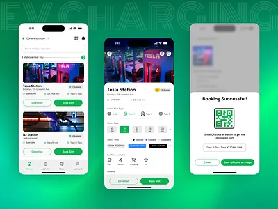 ChargeNest - EV charging App charging charging app electric electric vehicle ev ev charge ev charging find app gps graphic design green app ios ios app nearby app plug socket socket app ui uiux user interface