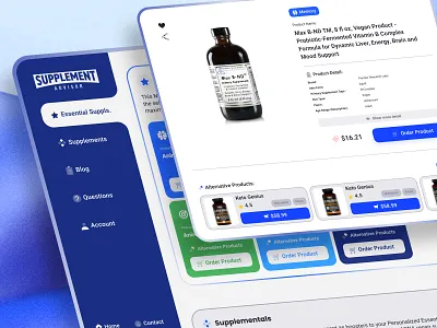 Supplement Advisor Website Ui/Ux Design Project branding design graphic design identity ui uiux ux visual visualidentity
