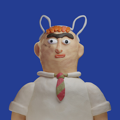 MAD_RABBIT 3d avatar character illustration portrait ui