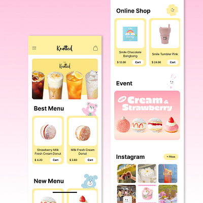 Knotted doughnut redesign appdesign cardui doughnut ui uxui