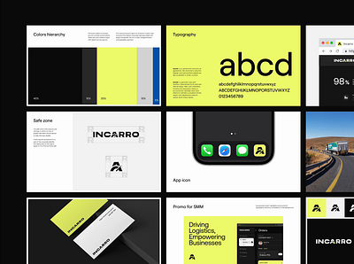 INCARRO Guidelines: Brand book logistic industry auto auto logo brand book brand guidelines brand identity brandbook branding car delivery branding graphic design logistic branding logistic logo logo logo book logotype minimalistic modern brand book ui ux