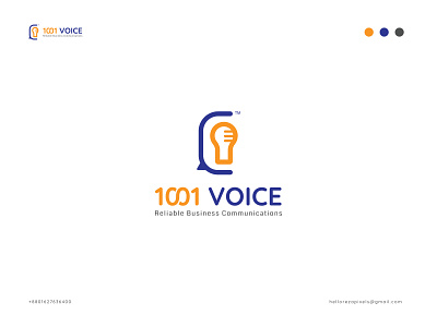 1001 VOICE - Brand Logo brand branding color creative design famous logo icon logo design logo inspirations logo mark logos message microphone minimal modern simple speak symbol voice