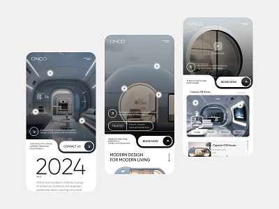 Mobile Design. Capsule Houses ONCO adaptive capsule design future futuristic house mobile modern smart technology ui ux web website