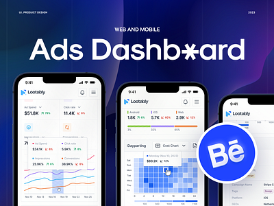 🔮 Ads dashboard case study analysts app art case study chart data diagram finance graphic design illustration product project saas track ui visualization