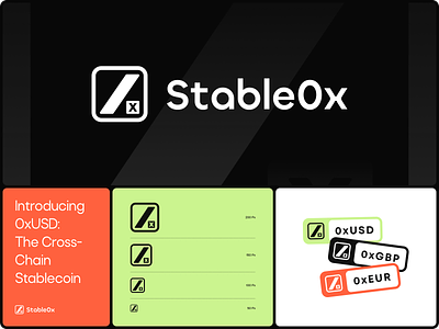 Stable0x - Branding for regulated yield-bearing stablecoin b2b blockchain brand identity branding crypto identity design logo logo design stablecoin visual identity web3